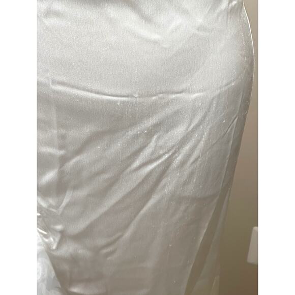 Retrofete Kaitlin Ruffle High Low Cutout White Maxi Dress Size Small - Picture 8 of 14